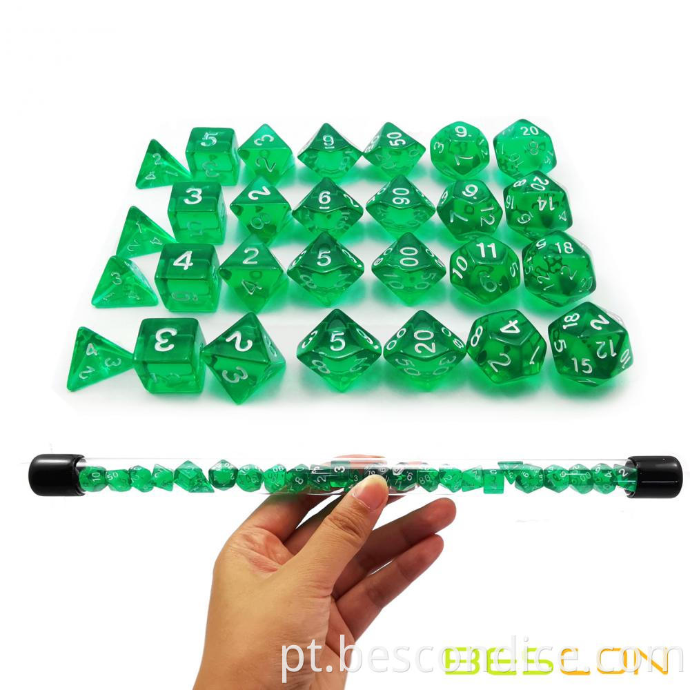 Tiny Small Translucent Dnd Dice Set 3